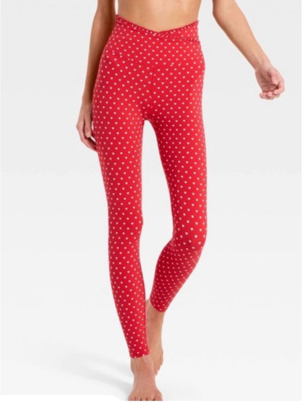 NWT All In Motion Heart Print 7/8 Leggings in Size XXL